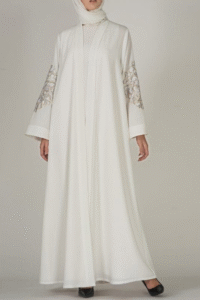 White abaya Singapore minimalist styled